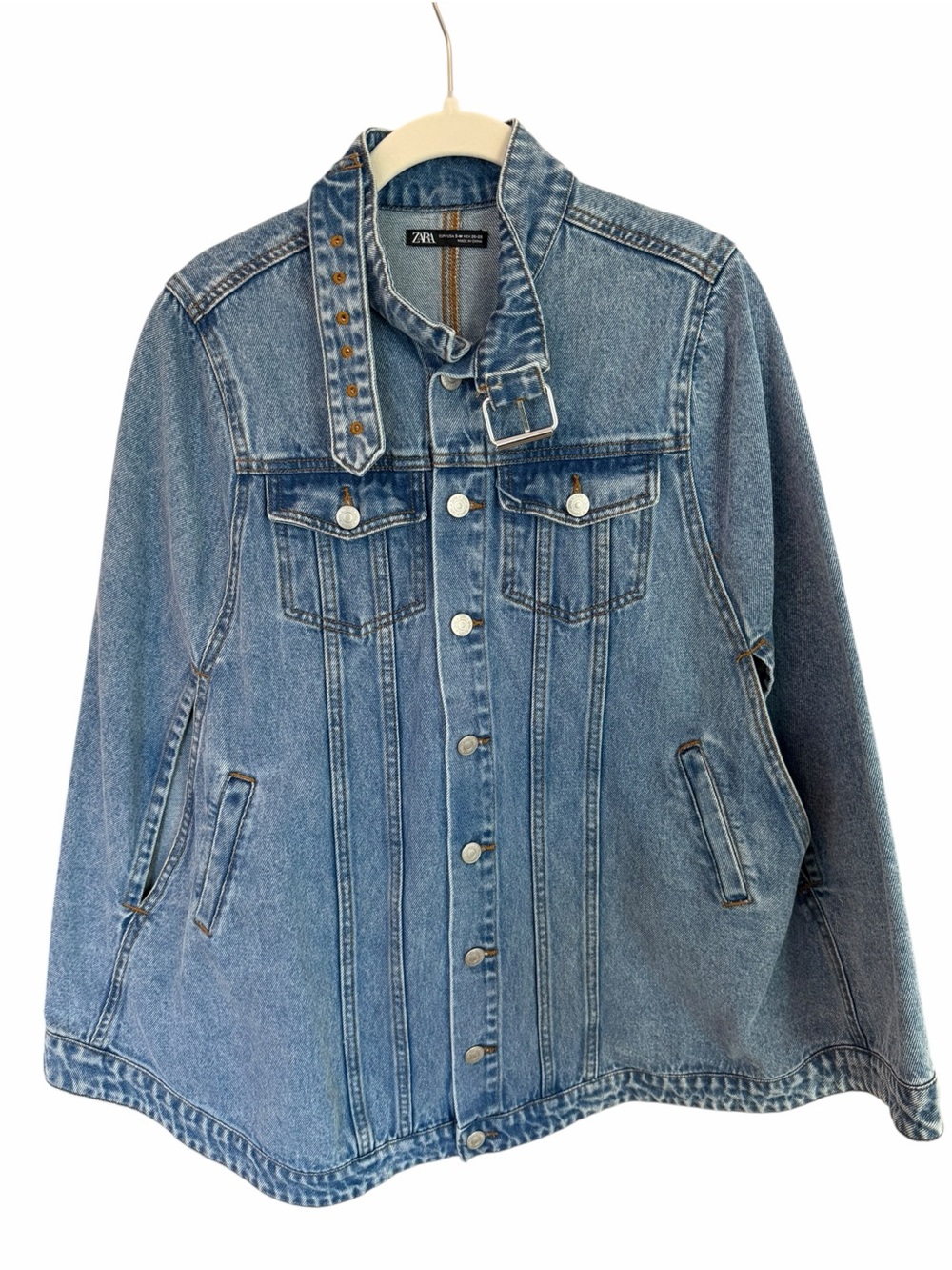 Zara Denim Cape Jacket